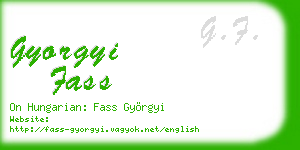 gyorgyi fass business card